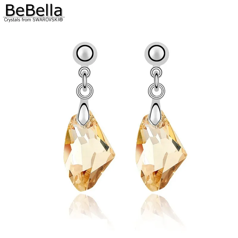 Женские Висячие серьги BeBella с кристаллами Swarovski модные ювелирные изделия подарок
