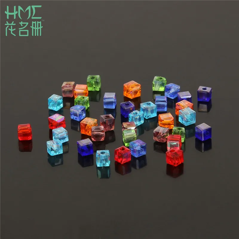 Высококачественные стеклянные бусины квадратной формы для изготовления