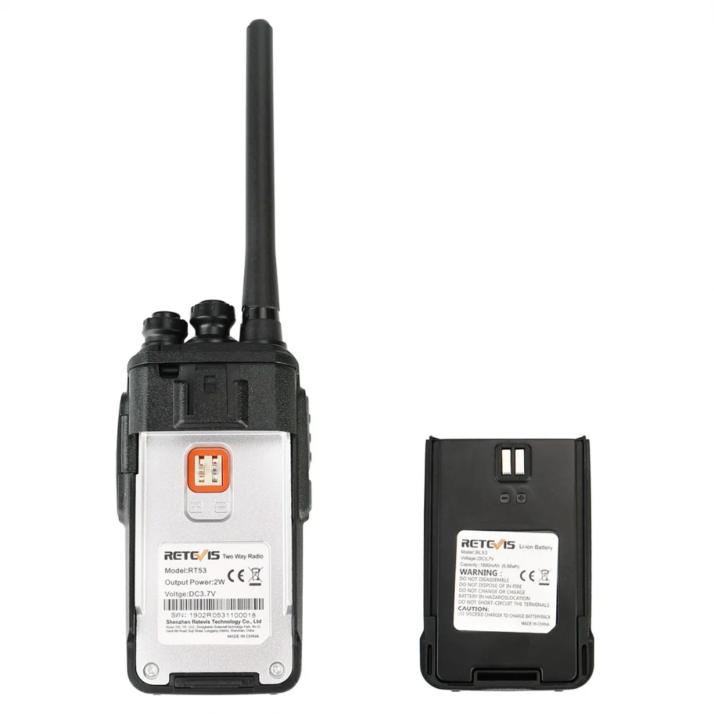 RETEVIS RT53 DMR Radio 2 Вт цифровая рация портативная двухсторонняя VOX UHF сигнализация