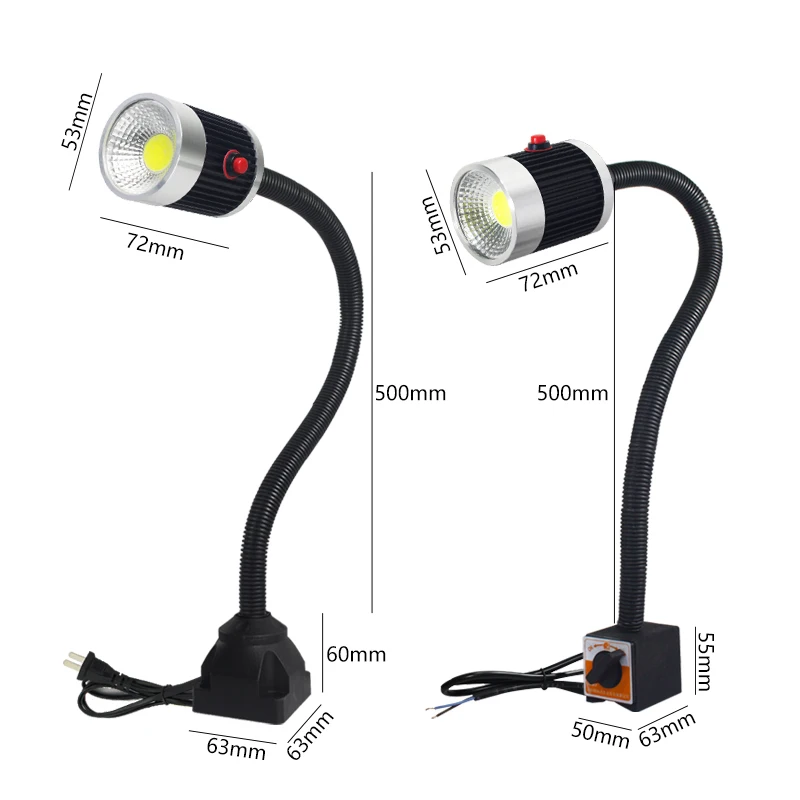 Светодиодная лампа мощностью 5 Вт с станка светильник магнитное основание 220v