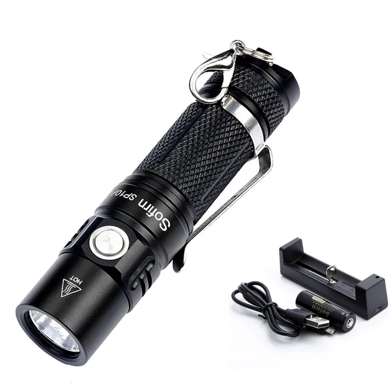 Sofirn sp10a SP10B Мини светодиодный фонарик АА 14500 карман свет CREE XPG2 573lm брелок свет Водонепроницаемый Фонари красный синий Linterna