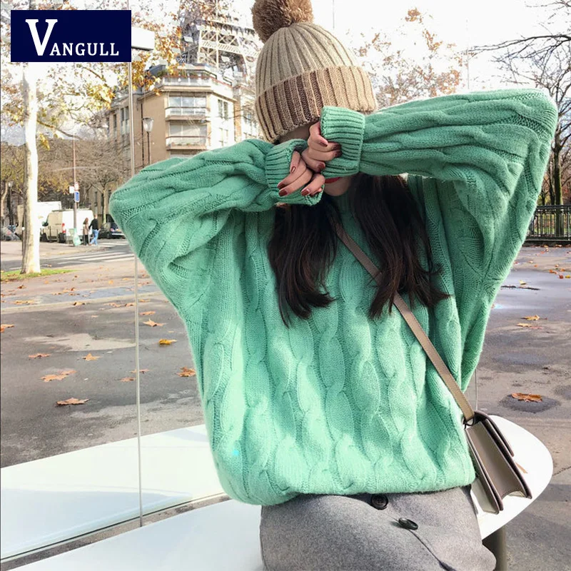 women winter sweet sweater Hemp flowers Long Sleeve O-neck Elegant Pullovers Female Jumper Tricot Tops VANGULL 2018 New | Женская одежда