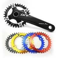 bicycle crank 104bcd round shape narrow wide 32t34t mtb chainring bicycle chainwheel bike circle crankset single plate