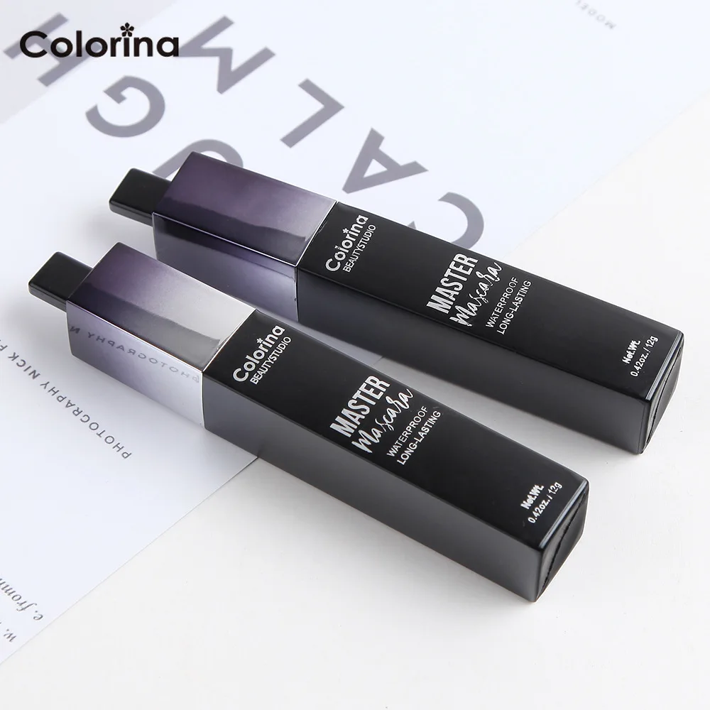 COLORINA 4D широкоугольный тушь для ресниц водостойкий Rimel 3d тушь для ресниц для наращивания ресниц Черный утолщающие удлинение Eye косметика для ресниц