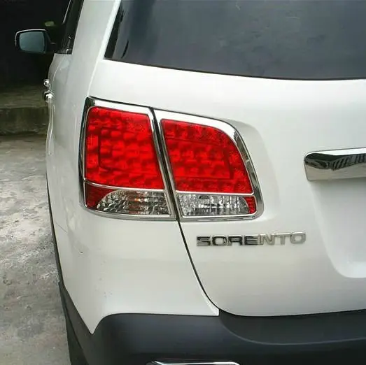 Новый хромированный задний фонарь для KIA Sorento 2009 2010 2011 2012|tail light covers|light trimtrim cover |