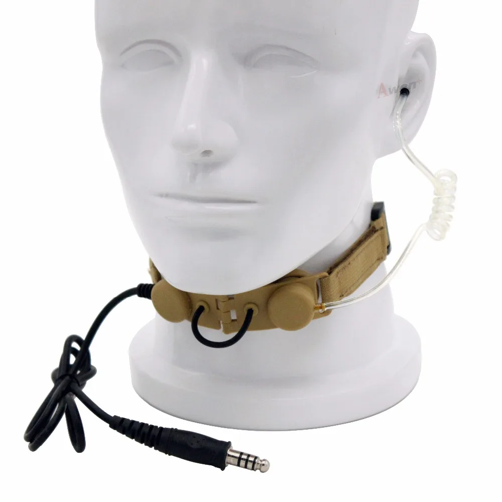 Z тактическая горловина Mic Z003 Воздушная трубка Гарнитура с U94 PTT для
