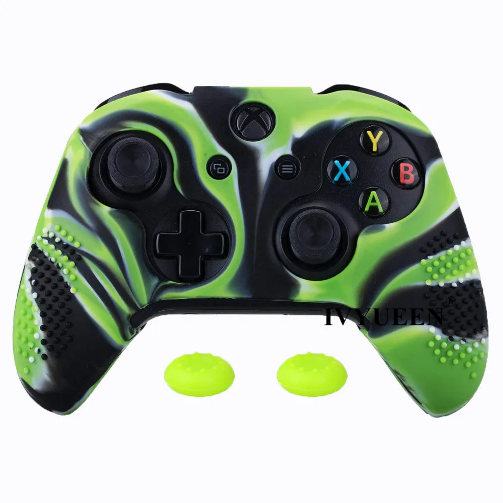 IVYUEEN 14 цветов для microsoft Xbox One X S Тонкий силиконовый чехол для контроллера защитный чехол с палочками для большого пальца