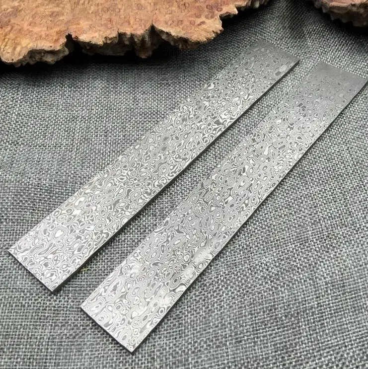 Рисунок облаков DIY нож дамасская сталь Роза сэндвич шаблон стальной нож пустой термообработка did 1 шт