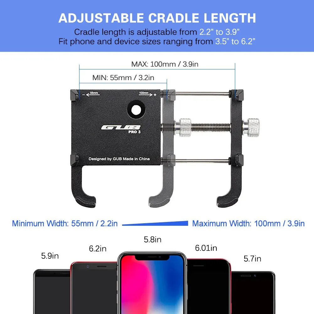 Универсальный велосипедный держатель для телефона регулируемый на руль