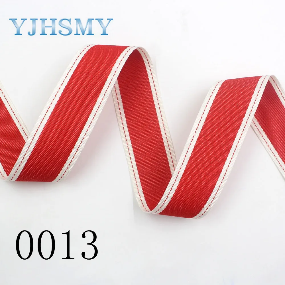 YJHSMY I-19712-1597 10yards/lot 10/25/38mm Double-sided two-color striped ribbon DIY handmade bow headdress gift wrap materials | Дом и сад