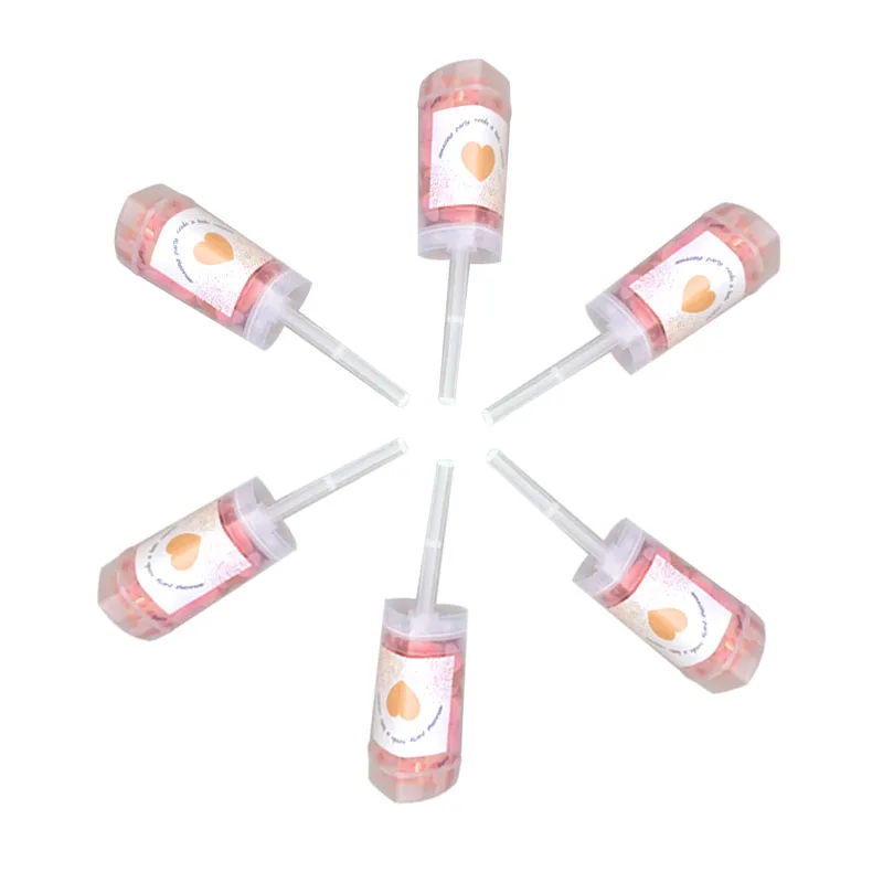 10 шт./лот Свадебный спрей конфетти пушки сердце пусеты ручной фейерверк бумажная