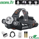 BORUiT супер яркий XM L2 светодиодный фонарик налобный фонарь USB перезаряжаемая Фара Водонепроницаемый Кемпинг Охота Головной фонарь для рыбалки 18650