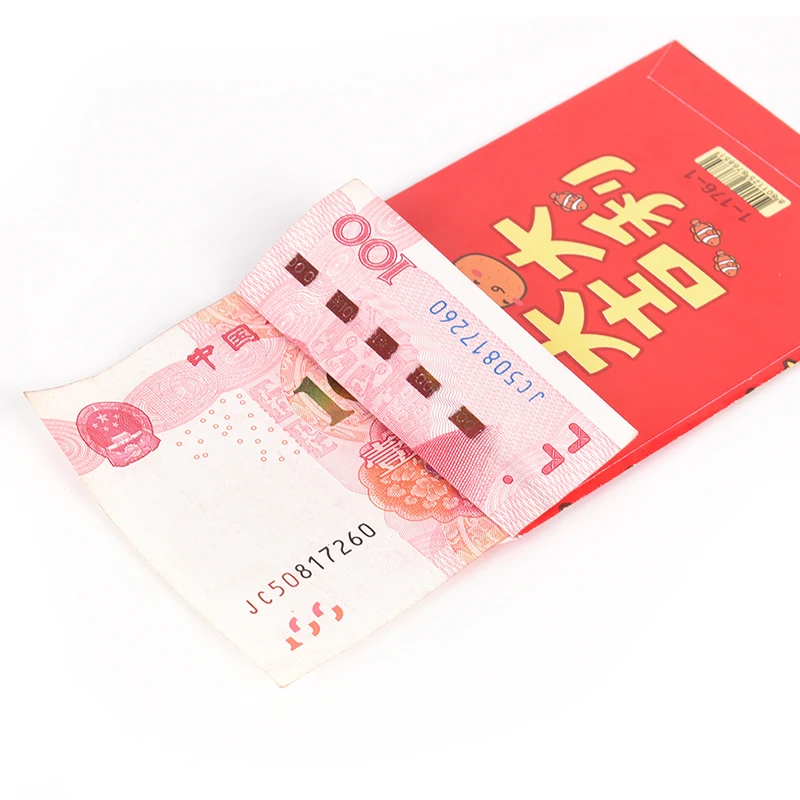 6 шт./компл. традиционный Hongbao новогодний красный монета на удачу сумка китайский красный конверт с животными заполните конверт для денег подарок
