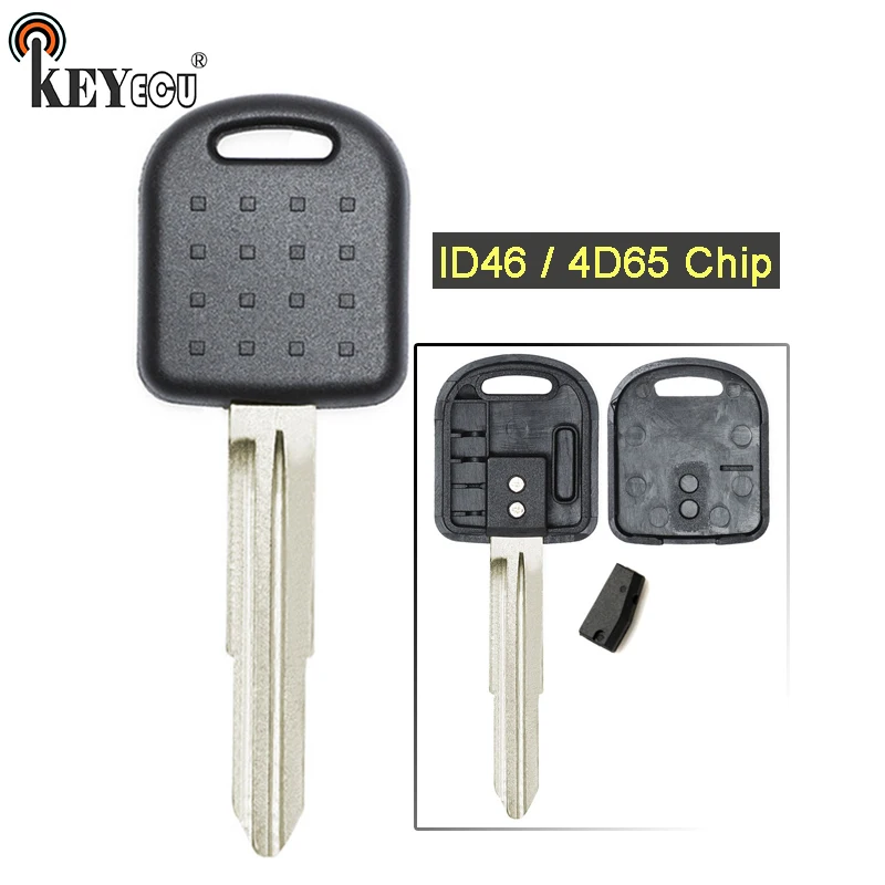 KEYECU 4D65 запасная Заготовка ключа транспондера Fob для Suzuki Alto Ignis Jimny Right Blade|Ключ от