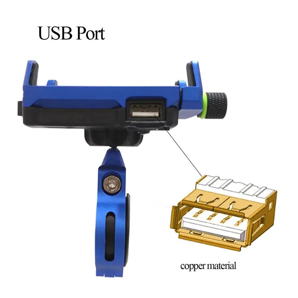Высокое качество держатель для телефона мотоцикла с USB зарядным устройством 12 24V