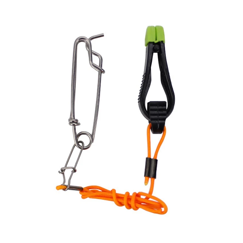 Рыболовный спусковой зажим с веревкой из нержавеющей стали ABS Быстрый сплиттер