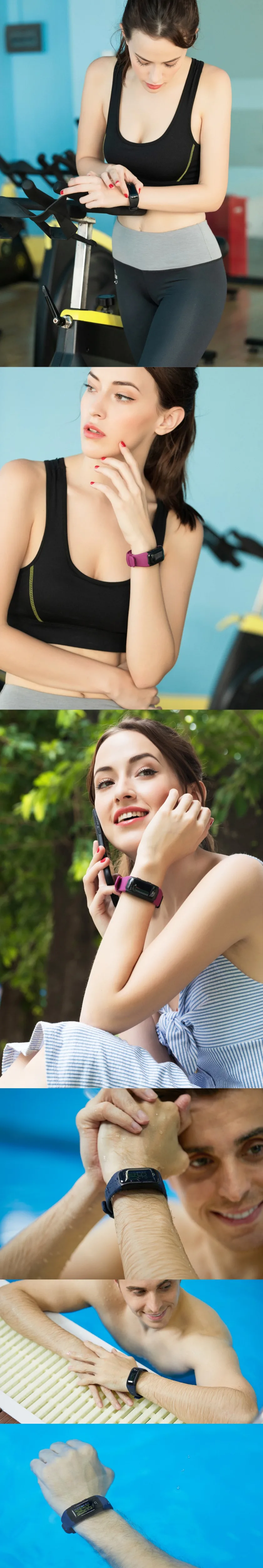 SENBONO IP68 Водонепроницаемый Bluetooth gps наручные смарт-браслет пульсометр измеритель высоты активности фитнес-трекер спортивный браслет