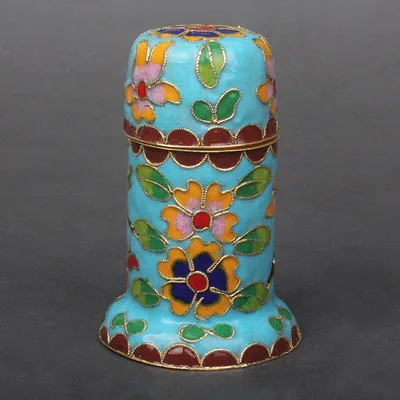1 шт. многоцветный Пекин ручной работы Cloisonne зубочистка - Цвет: Небесно-голубой