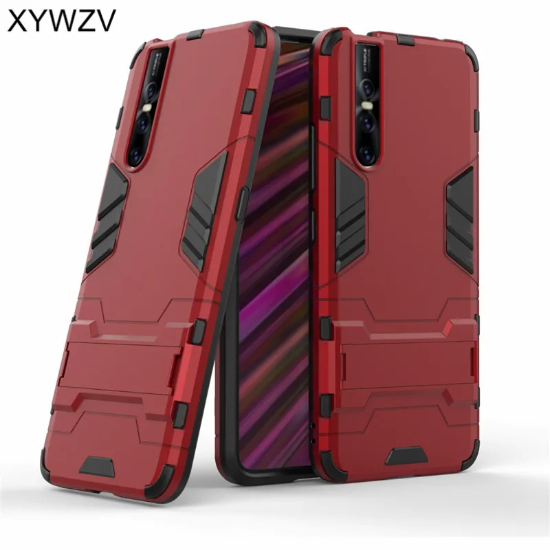 For Vivo V15 Pro Case Shockproof Armor Soft Silicone Rubber Hard PC Phone Back Cover |