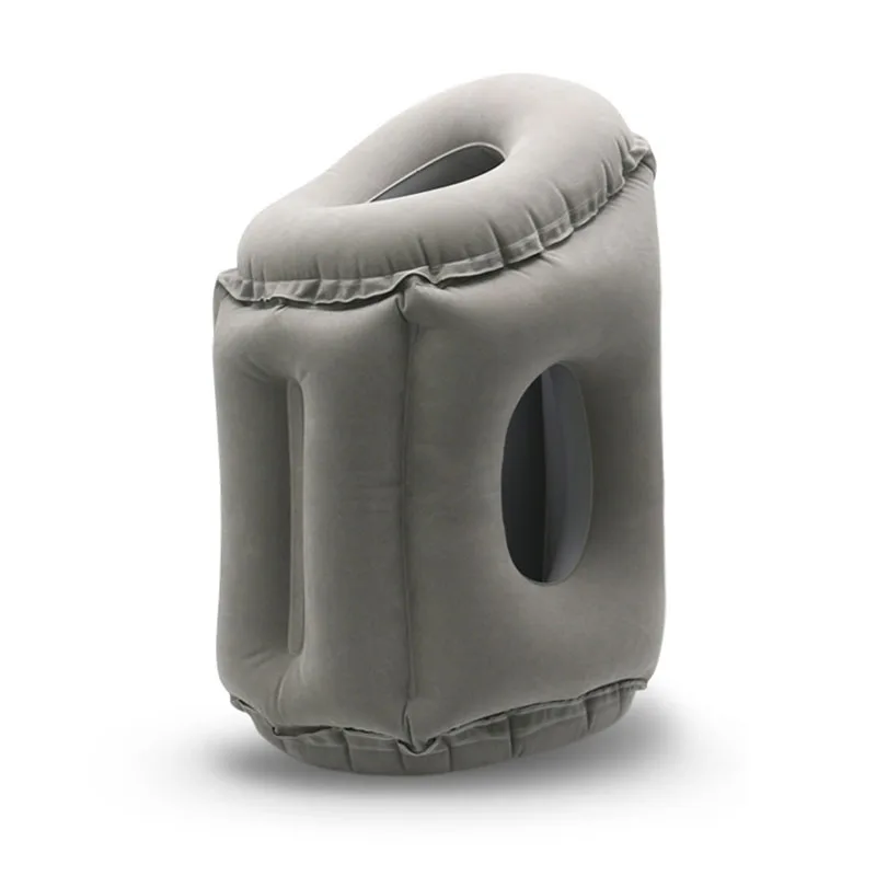 Gray Travel Pillow Дорожная подушка, подушки для поддержки шеи для самолета, офиса, поезда, мягкий подголовник, для сна, для путешествий, надувная подушка, travesseiro - Цвет: Gray Travel Pillow