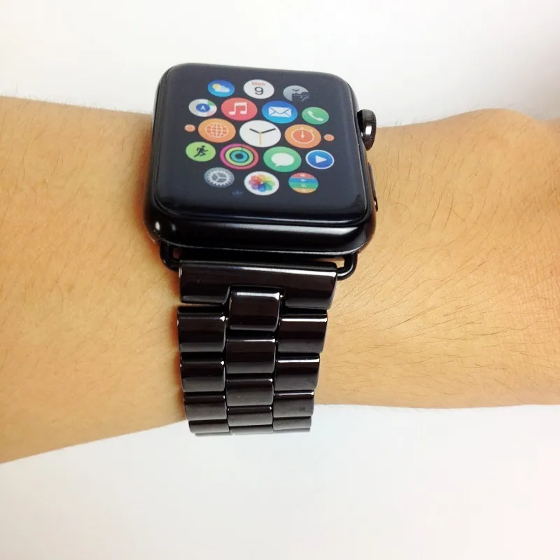 Керамический ремешок для часов Apple Watch 5/4 40 мм 44 мм браслет застежка ремешок 38 мм/42 мм для iwatch серии 5 серии 4/3 сменный ремешок