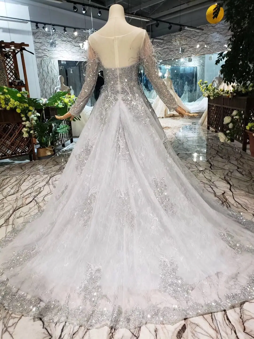 2019 Vestidos De Feathers Gray Blue Prom Dresses Vestido Noite Elegant Cheap Long Beads Lace Appliques Dress | Свадьбы и торжества