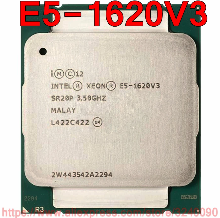 Intel Xeon CPU E5-1620V3 SR20P 3.50GHz 4-Cores 10M LGA2011-3 E5-1620 V3 processor E5 1620V3 free shipping 1620 | Компьютеры и офис