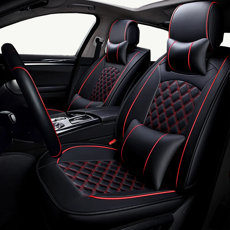 (Переднее и заднее) универсальное кожаное автомобильное сиденье для Toyota RAV4 PRADO