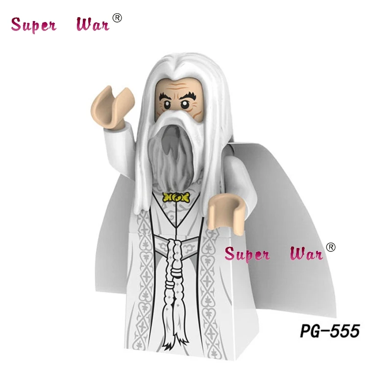 PG555 Одна модель строительных блоков властелин колец Samwise Gamgee Frodo Gandalf Saruman Beorn кирпичи игрушки - Цвет: PG555