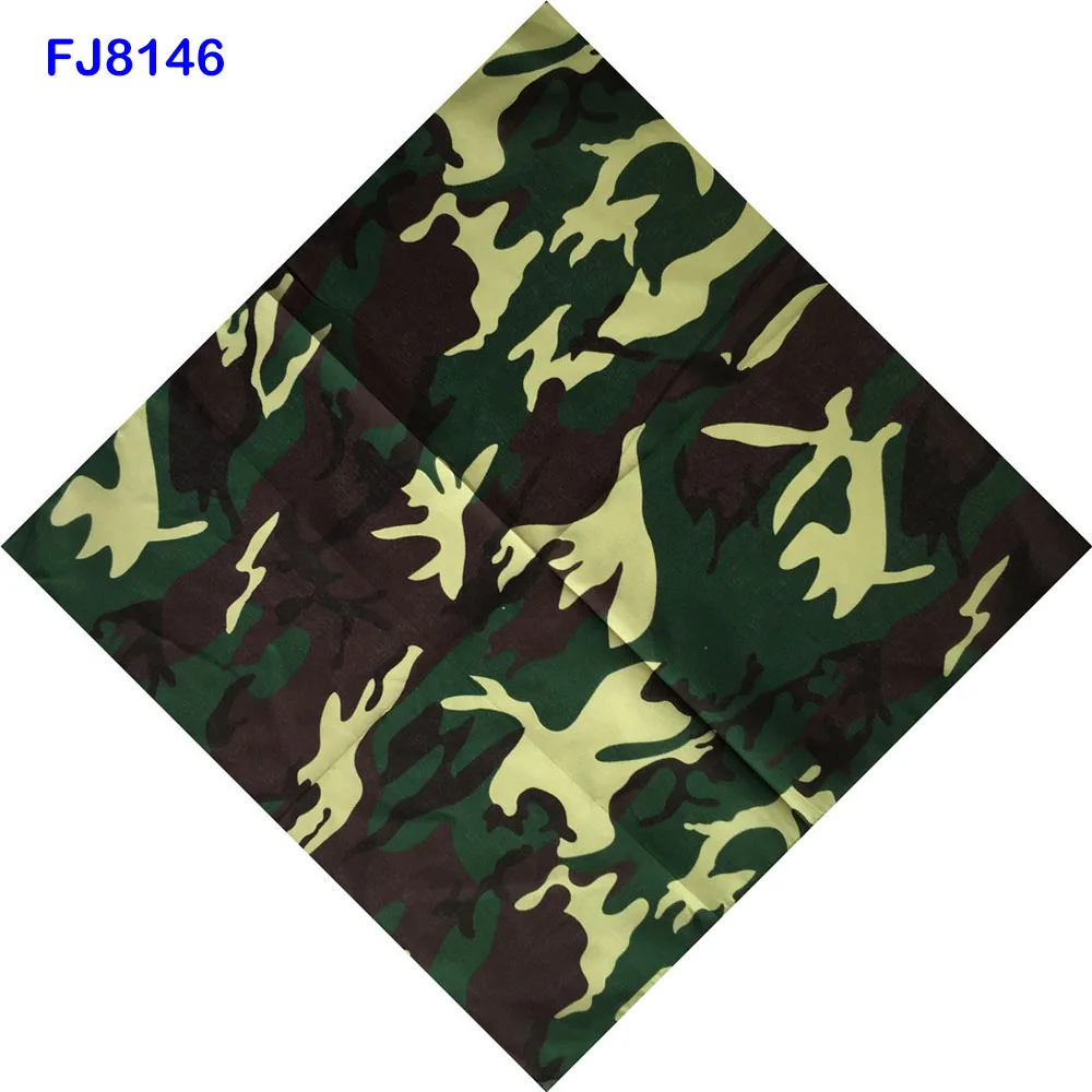 FJ8146 Камуфляжные банданы, хлопковые головные уборы, женские шарфы, повязка на голову, мужские походные маски, гетры Braga Cuello, походные шарфы FJ07 - Цвет: FJ8146