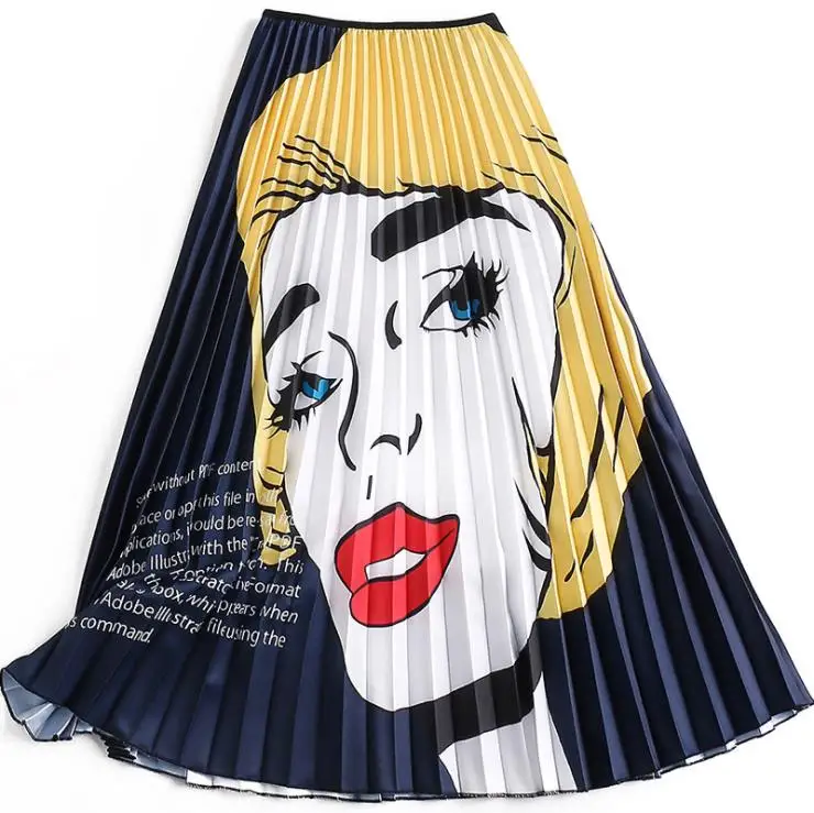 2019 Новое поступление весна лето Африка принт мультфильм узор высокая