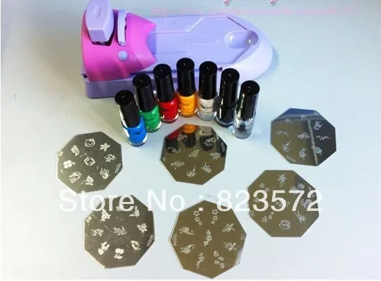 Бесплатная доставка 14 шт./компл. для ногтевого дизайна стемпинга скрап/машинка