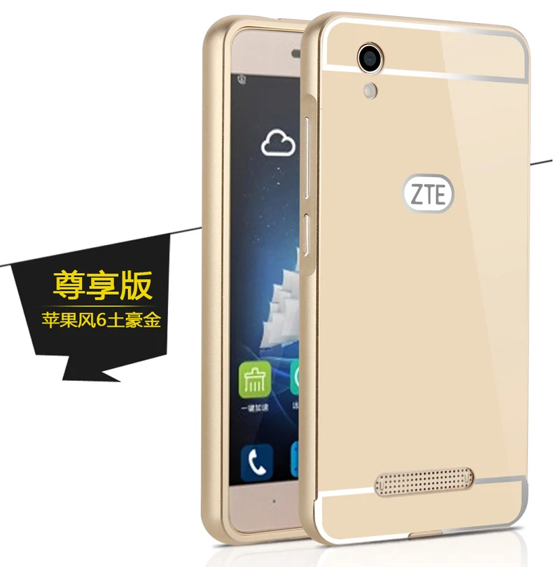 Чехол для Zte x3 d2 тонкая роскошная алюминиевая металлическая рамка акриловая