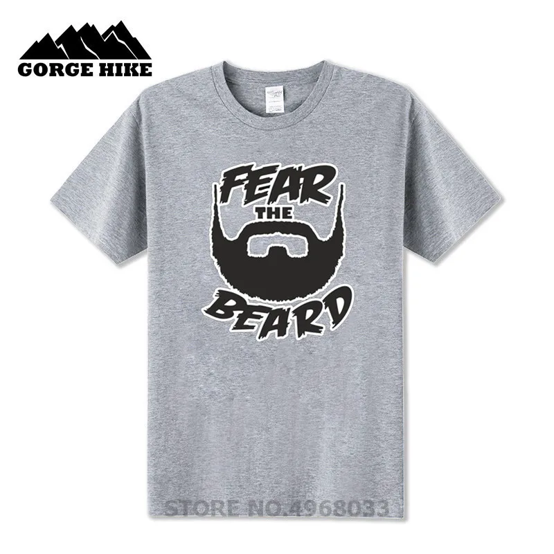 Футболка с принтом Fear The Beard футболка из 100% хлопка надписью I'm a Bearded модная