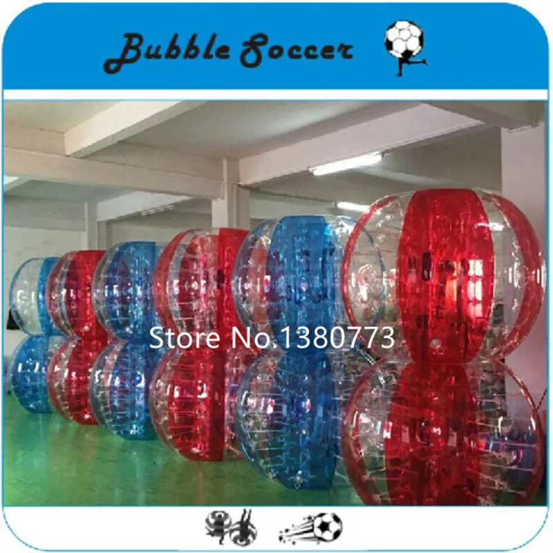 10 шт. (5Red + 5Blue 2 насоса) Бесплатная доставка 1 5 м Bubble Soccer Body Zorb Football для продажи