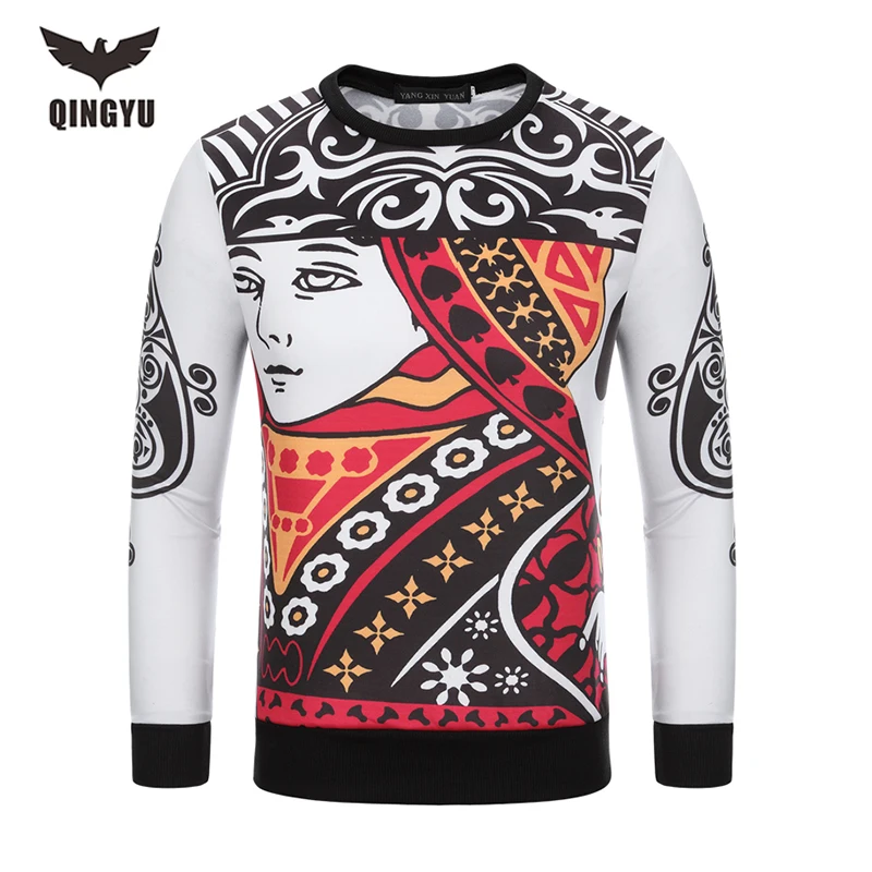 Новинка 2018 мужские брендовые толстовки в стиле Харадзюку С 3D графикой Забавный