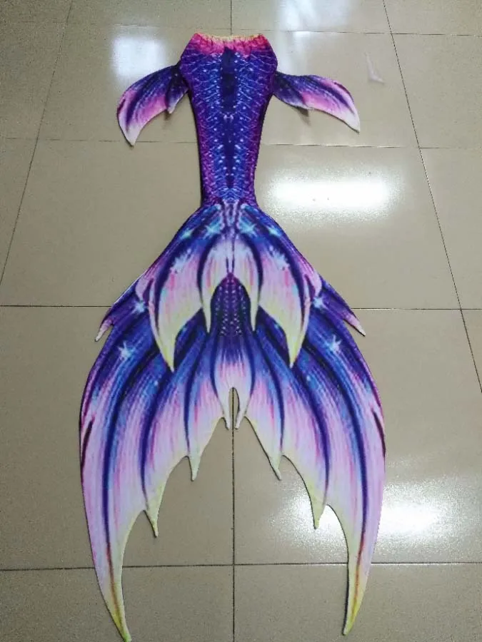 Hot!2018 NEW Fancy Kids Adults Ariel Mermaid Tail with mono fin Flipper Swimmable Costume Summer Beach Vacation Cosplay Costumes | Детская