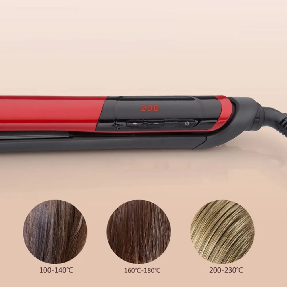 Портативный керамика пара пластины Professional Выпрямитель для волос выпрямитель