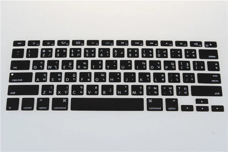 Тайский алфавит английская версия тайский защитный чехол для клавиатуры