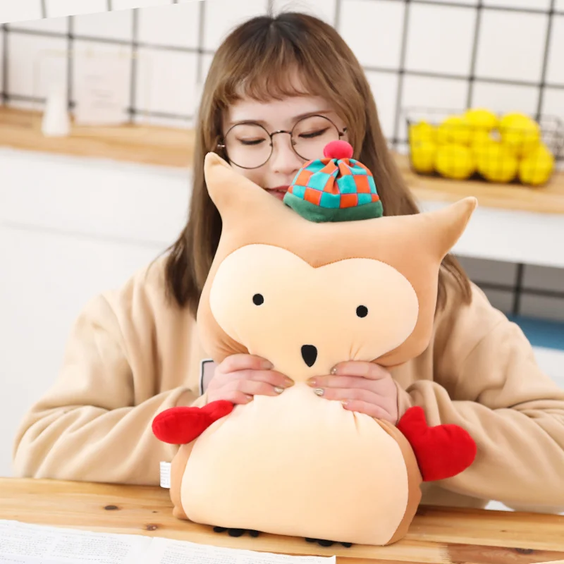 Мягкая плюшевая игрушка в виде животного мультяшная имитация белки медведя мыши