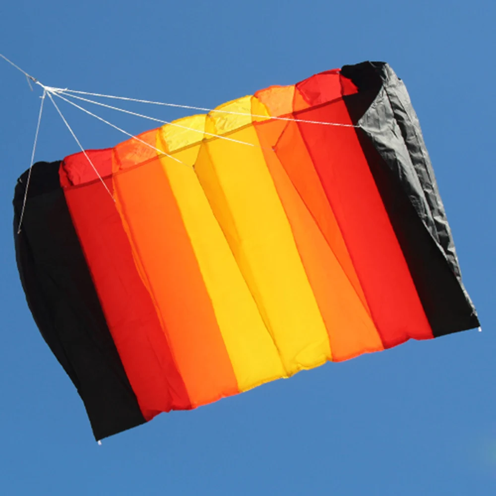 75*135 см многоцветный Однолинейный парашютный воздушный змей Бескаркасный мягкий воздушный змей гигантский Радужный воздушный подъемник детские игрушки для взрослых