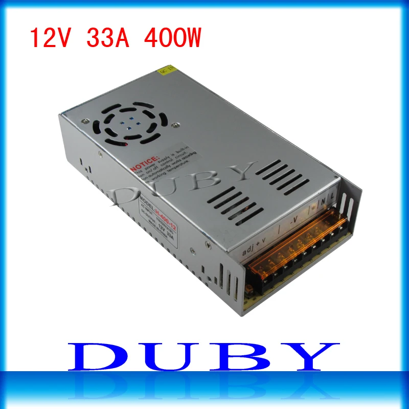 12V 33A 400W Драйвер импульсного источника питания для светодиодных световых лент