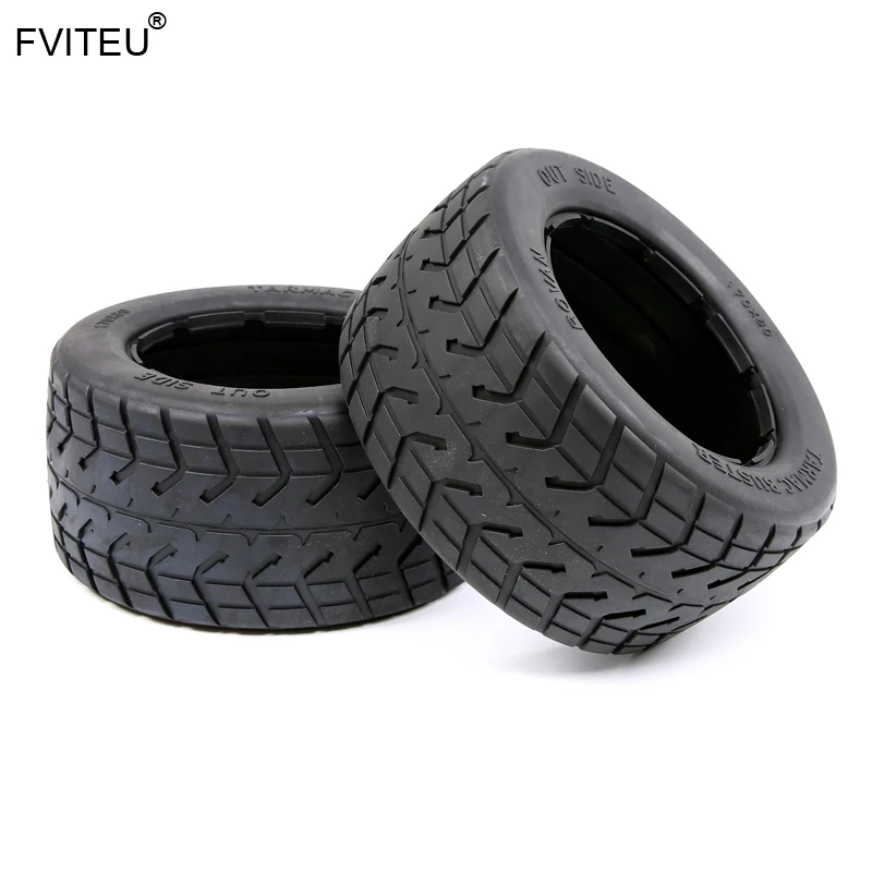 

FVITEU Thicker Tarmac Buster On Road Tires(Rear) For 1/5 HPI Baja 5B ss Rovan King Motor