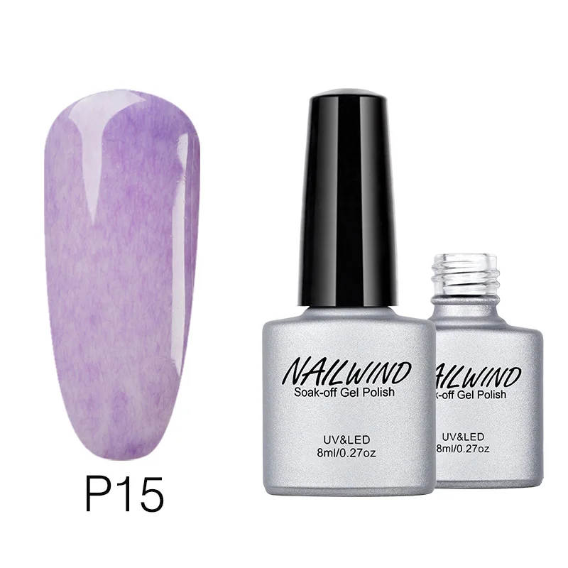 NAILWIND, 8 мл, серия из искусственного меха, Гель-лак для ногтей 01-26, верхнее Базовое покрытие, необходимое для дизайна ногтей, УФ-маникюр, замачиваемый Полупостоянный Гель-лак - Цвет: NDP15
