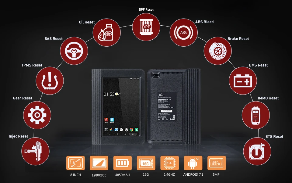 Launch X431 V 8 дюймов полная система диагностический инструмент Поддержка wifi/Bluetooth ECU кодирование обновление онлайн X-431 V/pro Автоматическое сканирование DHL бесплатно