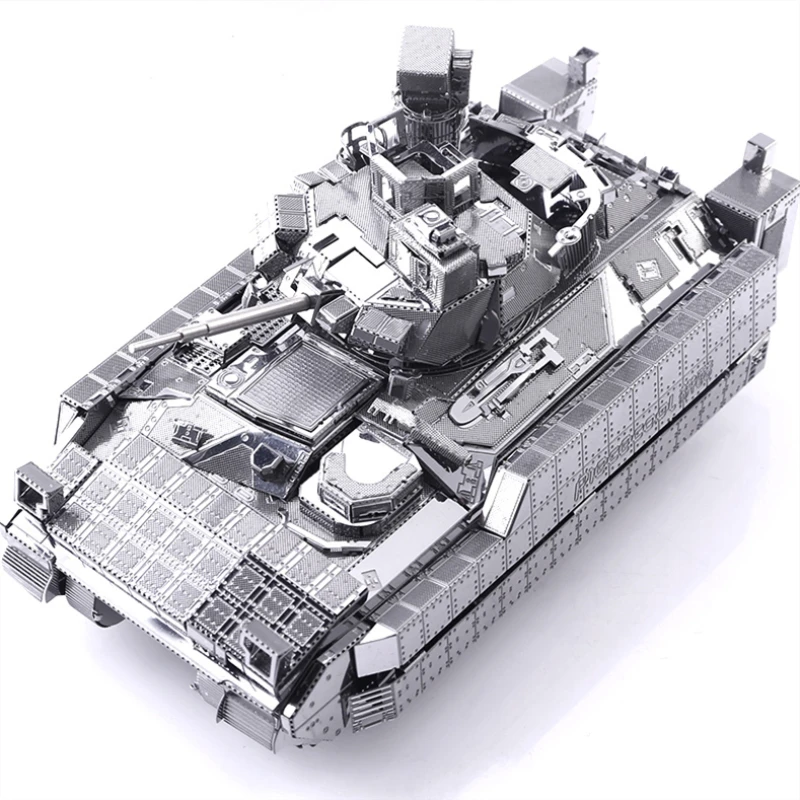 Piecool M2A3 Брэдли IFV Танк 3D металлическая головоломка DIY Лазерная резка мини-Джиги
