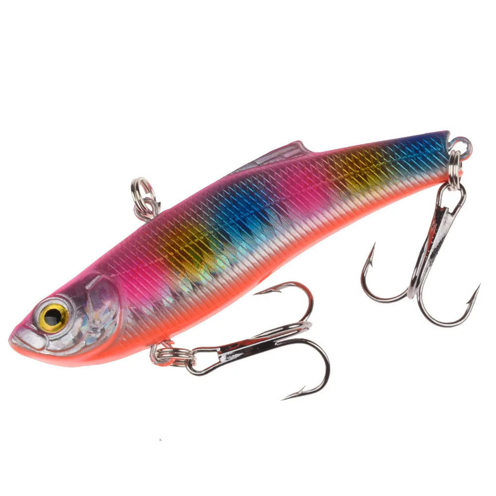5 1 pc 7 cm/18g Artificial Japanese Tomb VIB Fishing Lure lead inside Hard Bait Diving Swivel Bait Winter Sea Fishing Tackle - Цвет: 5