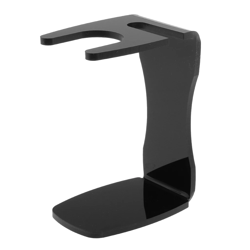 Premium Shaving Brush Holder Razor Stands Salon Arcylic Drip Stand For Men Mug Black | Красота и здоровье
