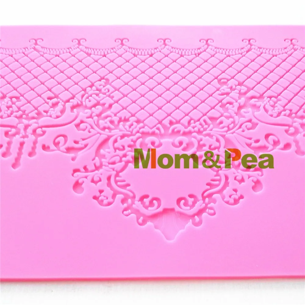 Mom& Pea GX143,, силиконовая кружевная форма, большой размер, украшение торта, помадка, 3D форма, Пищевая силиконовая форма