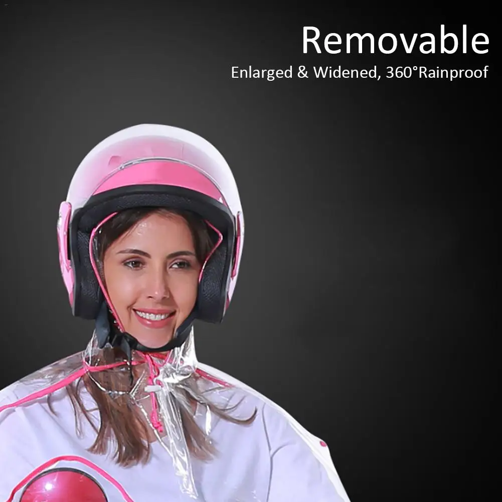 Непромокаемый дождевик из ЭВА для езды на мотоцикле MTB полностью прозрачный с